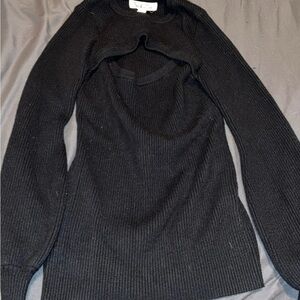 Vine & Love Black Women's Sweater and Shrug Set